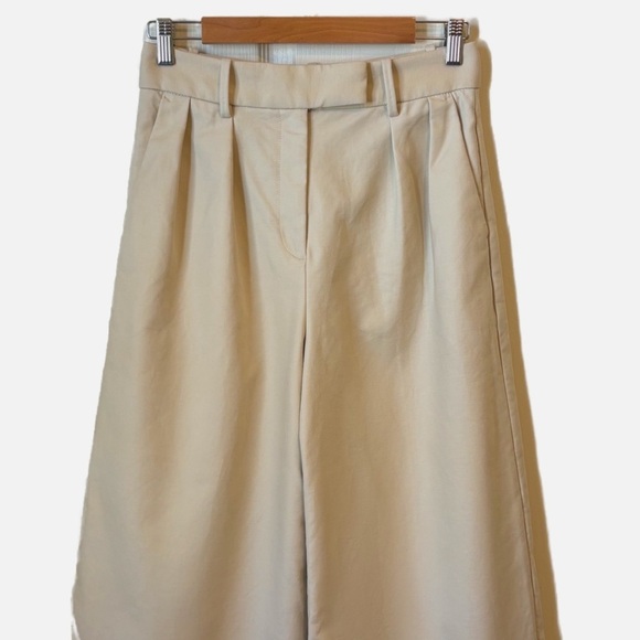 Banana Republic Cruise Wide Leg Pant High Waisted Maverick Tan Women’s 2 Petite - Picture 7 of 13